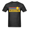 Georgia Basic T-Shirt - Unisex Georgia T Shirt Retro Sun - heather black