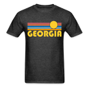 Georgia Basic T-Shirt - Unisex Georgia T Shirt Retro Sun - heather black