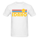 Idaho Basic T-Shirt - Unisex Idaho T Shirt Retro Sun - white
