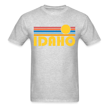 Idaho Basic T-Shirt - Unisex Idaho T Shirt Retro Sun - heather gray