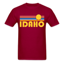 Idaho Basic T-Shirt - Unisex Idaho T Shirt Retro Sun - dark red