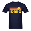 Idaho Basic T-Shirt - Unisex Idaho T Shirt Retro Sun - navy