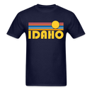 Idaho Basic T-Shirt - Unisex Idaho T Shirt Retro Sun - navy