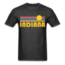 Indiana Basic T-Shirt - Unisex Indiana T Shirt Retro Sun - heather black