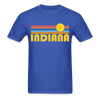 Indiana Basic T-Shirt - Unisex Indiana T Shirt Retro Sun - royal blue