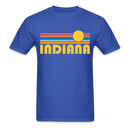 Indiana Basic T-Shirt - Unisex Indiana T Shirt Retro Sun - royal blue
