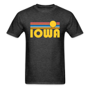 Iowa Basic T-Shirt - Unisex Iowa T Shirt Retro Sun - heather black