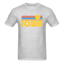Iowa Basic T-Shirt - Unisex Iowa T Shirt Retro Sun - heather gray