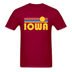 Iowa Basic T-Shirt - Unisex Iowa T Shirt Retro Sun - dark red