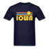 Iowa Basic T-Shirt - Unisex Iowa T Shirt Retro Sun - navy