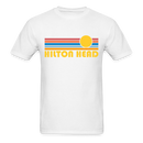 Hilton Head, South Carolina Basic T-Shirt - Unisex Hilton Head T Shirt Retro Sun - white