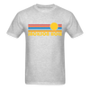 Jackson Hole, Wyoming Basic T-Shirt - Unisex Jackson Hole T Shirt Retro Sun - heather gray