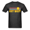 Key West, Florida Basic T-Shirt - Unisex Key West T Shirt Retro Sun - heather black