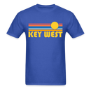 Key West, Florida Basic T-Shirt - Unisex Key West T Shirt Retro Sun - royal blue