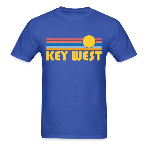 Key West, Florida Basic T-Shirt - Unisex Key West T Shirt Retro Sun - royal blue