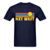 Key West, Florida Basic T-Shirt - Unisex Key West T Shirt Retro Sun - navy