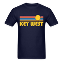 Key West, Florida Basic T-Shirt - Unisex Key West T Shirt Retro Sun - navy