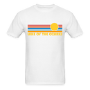Lake of the Ozarks, Missouri Basic T-Shirt - Unisex Lake of the Ozarks T Shirt Retro Sun - white