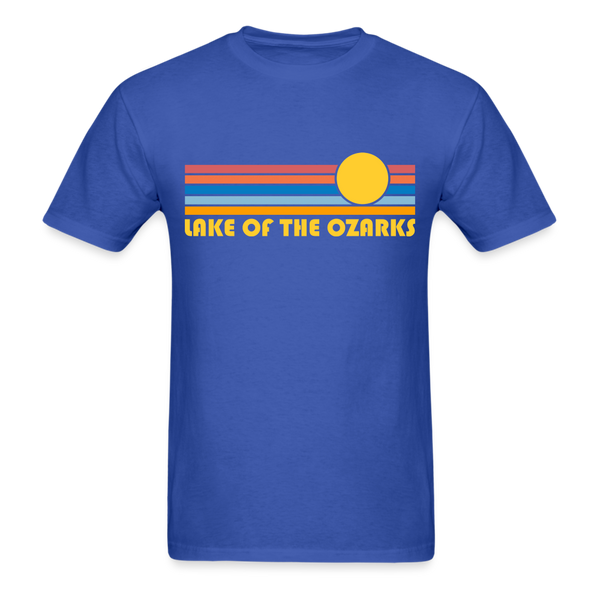 Lake of the Ozarks, Missouri Basic T-Shirt - Unisex Lake of the Ozarks T Shirt Retro Sun - royal blue