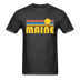 Maine Basic T-Shirt - Unisex Maine T Shirt Retro Sun - heather black