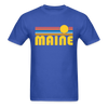 Maine Basic T-Shirt - Unisex Maine T Shirt Retro Sun - royal blue