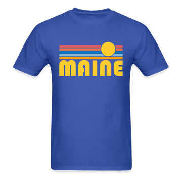 Maine Basic T-Shirt - Unisex Maine T Shirt Retro Sun - royal blue