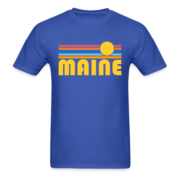 Maine Basic T-Shirt - Unisex Maine T Shirt Retro Sun - royal blue