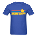 Massachusetts Basic T-Shirt - Unisex Massachusetts T Shirt Retro Sun - royal blue