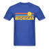 Michigan Basic T-Shirt - Unisex Michigan T Shirt Retro Sun - royal blue