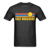 Los Angeles, California Basic T-Shirt - Unisex Los Angeles T Shirt Retro Sun - heather black