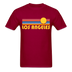 Los Angeles, California Basic T-Shirt - Unisex Los Angeles T Shirt Retro Sun - dark red