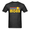 Moab, Utah Basic T-Shirt - Unisex Moab T Shirt Retro Sun - heather black