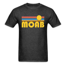 Moab, Utah Basic T-Shirt - Unisex Moab T Shirt Retro Sun - heather black