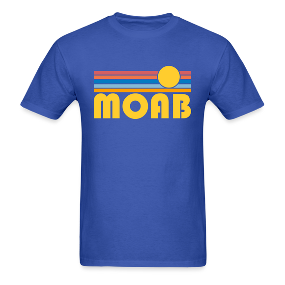 Moab, Utah Basic T-Shirt - Unisex Moab T Shirt Retro Sun - royal blue