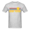 New York, New York Basic T-Shirt - Unisex New York T Shirt Retro Sun - heather gray