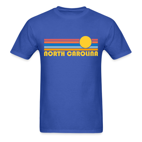 North Carolina Basic T-Shirt - Unisex North Carolina T Shirt Retro Sun - royal blue