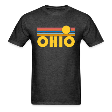 Ohio Basic T-Shirt - Unisex Ohio T Shirt Retro Sun - heather black