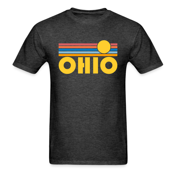 Ohio Basic T-Shirt - Unisex Ohio T Shirt Retro Sun - heather black