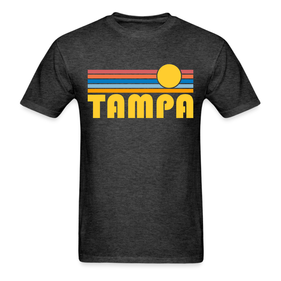 Tampa, Florida Basic T-Shirt - Unisex Tampa T Shirt Retro Sun - heather black