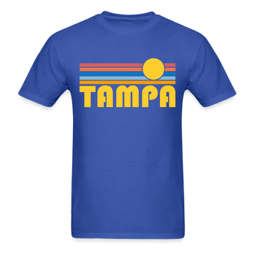 Tampa, Florida Basic T-Shirt - Unisex Tampa T Shirt Retro Sun - royal blue