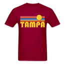 Tampa, Florida Basic T-Shirt - Unisex Tampa T Shirt Retro Sun - dark red