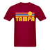Tampa, Florida Basic T-Shirt - Unisex Tampa T Shirt Retro Sun - dark red