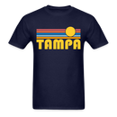 Tampa, Florida Basic T-Shirt - Unisex Tampa T Shirt Retro Sun - navy