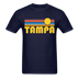 Tampa, Florida Basic T-Shirt - Unisex Tampa T Shirt Retro Sun - navy