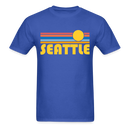 Seattle, Washington Basic T-Shirt - Unisex Seattle T Shirt Retro Sun - royal blue