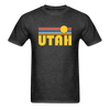 Utah Basic T-Shirt - Unisex Utah T Shirt Retro Sun - heather black