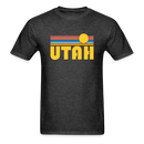 Utah Basic T-Shirt - Unisex Utah T Shirt Retro Sun - heather black