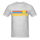 Washington Basic T-Shirt - Unisex Washington T Shirt Retro Sun - heather gray
