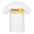 Sarasota, Florida Basic T-Shirt - Unisex Sarasota T Shirt Retro Sun - white