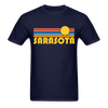 Sarasota, Florida Basic T-Shirt - Unisex Sarasota T Shirt Retro Sun - navy